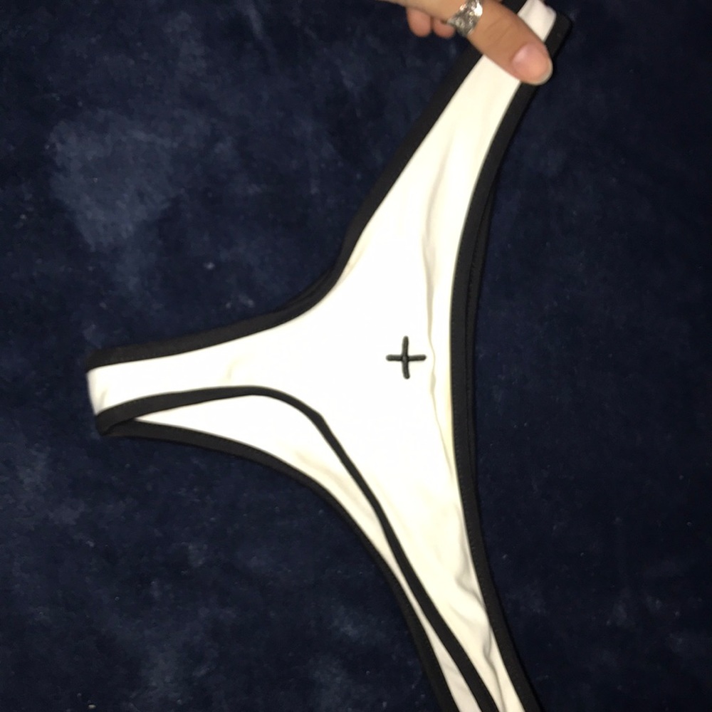 Black and white COULBOURNE bikini bottoms